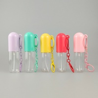 Échantillon Gratuit - Flacon Vaporisateur Suspendu Rechargeable en Plastique PET 30ml pour Cosmétiques avec Porte-clés
