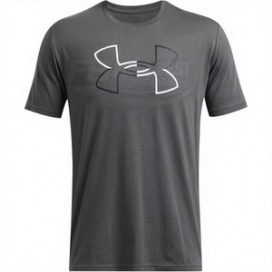 เสื้อยืดคอกลมแขนยาวไซส์ใหญ่สำหรับผู้ชาย ขายตรงจากโรงงาน ดีไซน์เรียบๆ โลโก้ด้านหน้า ผลิตจากโพลีเอสเตอร์ 100% - Product Image 1