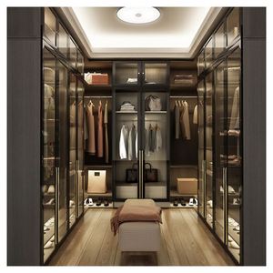 <span class=keywords><strong>Armario</strong></span> de <span class=keywords><strong>Esquina</strong></span> Moderno con Puerta Corredera de Madera para Ropa - Product Image 5