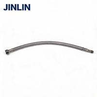 Tuyau d'arrivée d'eau flexible JINLIN en acier inoxydable tressé, anti-rayures, durable, pour salle de bain