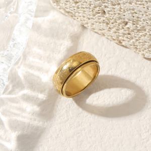 Anillos de Joyería de Moda Giratorios con Diseño de Alá Árabe Musulmán Religioso Islámico, de Acero Inoxidable, Resistentes al Agua y al Deslustre, Venta al por Mayor - Product Image 4
