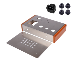 Châssis en acier inoxydable pour amplificateur à tubes 6P3P <span class=keywords><strong>DIY</strong></span> 6V6 avec panneau latéral en bois - Product Image 6