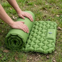 Matelas Gonflable Queen Size avec Pompe Intégrée, Revêtement Floqué en PVC, 80 Pouces, Lit Portable pour la Maison, les Invités et le Camping, Capacité 650 Lbs