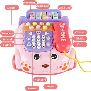 Jouets musicaux éducatifs pour bébés, téléphones de simulation pour enfants de 0 à 6 mois, téléphone portable éducatif pour bébés - Product Image 2