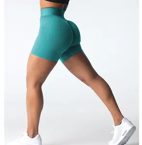 Nouveau design personnalisé fitness yoga shorts pour femmes sans couture sport nvgtn shorts pour femmes