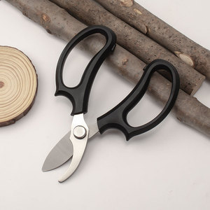 Garden Shears Stainless Steel Pruning Scissors For Plant Flower Berry Cutting Black And Pink Home Gardening Tools - Product Image 2