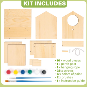 Fabricant moderne Vente en gros DIY maison d'oiseau en bois à la main nichoir en bois nichoir - Product Image 3