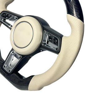 พวงมาลัยรถยนต์คาร์บอนไฟเบอร์สีขาว เหมาะสำหรับรถปอร์เช่ 911 918 718 เคย์แมน จีทีเอส คาร์เรร่า เคย์เอนน์ จีทีทูอาร์เอส มาคัน พานาเมร่า เทย์แคน - Product Image 5