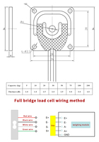 HY-928D Wägezellen-Halterungskit 200x200mm Wiegeplattform-Basis für Elektronische Waagen, Smarte Regale, Katzentoiletten und Smarte Haushaltsgeräte