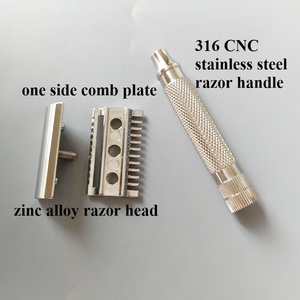 <span class=keywords><strong>Rasoir</strong></span> pour homme Dishi avec tête <span class=keywords><strong>de</strong></span> <span class=keywords><strong>rasoir</strong></span> en alliage <span class=keywords><strong>de</strong></span> zinc, une plaque <span class=keywords><strong>de</strong></span> rasage solide et une lame <span class=keywords><strong>de</strong></span> rasage latérale - Product Image 4