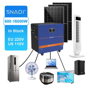 สถานีพลังงานแสงอาทิตย์ SNADI 5KW MPPT ลิเธียมไอออนสำหรับบ้าน 51.2V 314AH แบตเตอรี่สำรองพลังงานแสงอาทิตย์ 5000W ระบบออฟกริด - Product Image 1