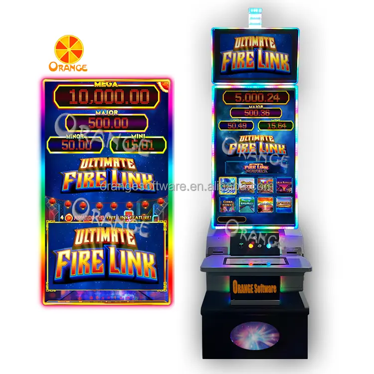 Hot Selling Fire Link 8 in 1 Power 2 Power 4 with Ideck multi game machine skill game boards can customized your games