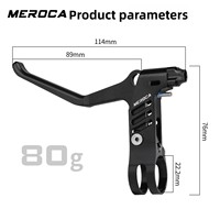 Levier de frein ultraléger MEROCA, accessoire de réglage usiné CNC pour frein à disque à commande par câble ou frein V-Brake sur vélo de montagne pliable