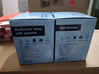 Haut-parleur sans fil intelligent portable mini avec lumière tactile LED, veilleuse et haut-parleurs colorés, lampes de table