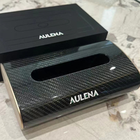 Boîte à mouchoirs Aulena en carbone sec, séparateur de spoiler, diffuseur, pare-chocs, jupes latérales, marque automobile, boîte à mouchoirs en carbone sec, cadeaux automobiles