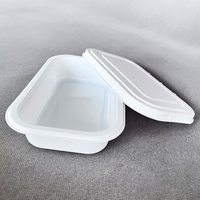Plateau en CPET blanc résistant à la chaleur HSQY pour l'emballage alimentaire personnalisé destiné aux compagnies aériennes avec couvercle – Solution tout-en-un pour les repas en avion