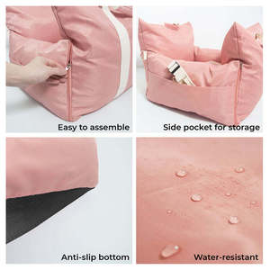 Coussin de siège auto pour chien détachable, amovible, imperméable et antidérapant, convertible <span class=keywords><strong>en</strong></span> sac de transport pour animaux de compagnie, double usage maison et <span class=keywords><strong>voyage</strong></span> <span class=keywords><strong>en</strong></span> voiture - Product Image 6
