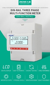<span class=keywords><strong>LCD</strong></span> 35mm Din Rail kỹ thuật số mét ba giai đoạn năng lượng mét RS485 xen kẽ màn hình hiện tại modbus rtu 380V 400V AA - Product Image 4