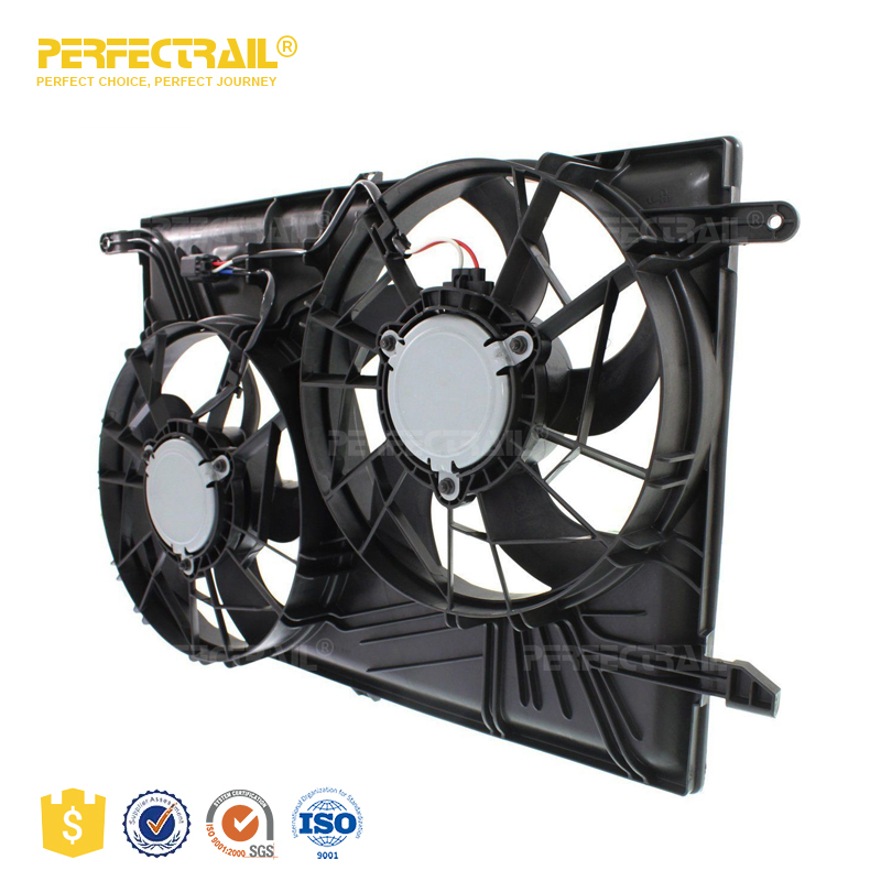 Dual Radiator and Condenser Fan Assembly For GM3115239 10-17 Chevrolet Equinox, 10-17 Terrain 2.4L - Parts Nation