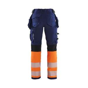 BLAKLADER - 719316428953C36 Pantalon haute visibilité pour femme extensible dans les 4 sens Bleu marine/Orange-EAN 7330509895092 HI-VIS WORKWEAR - Product Image 2