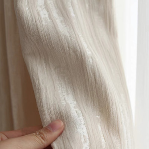 Mùa hè Anne của mạ vàng Pháp Kem phong cách phòng ngủ phòng khách dày tuyết Neil ánh sáng chặn rèm cửa cho nhà rèm cửa màu trắng - Product Image 4