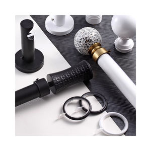 Ensemble de tringles à <span class=keywords><strong>rideaux</strong></span> en métal à double barre moderne, accessoires de fenêtre du fabricant, maison, bureau, élégant, double barre à <span class=keywords><strong>rideaux</strong></span> de style européen - Product Image 4