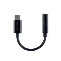 Câble audio Type-C 3,5 mm pour voiture HDTV, décodage 48 kHz/16 bits (puce Zhongke Lanxun 176D), connecteurs en cuivre plaqué or 1,1 m, TPE