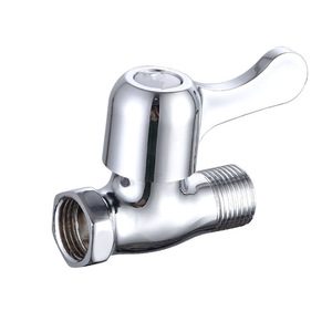 Válvula de paso directo de 1/2 pulgada con rosca en ángulo para conexión de tuberías de agua - Product Image 1