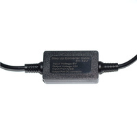 Cable Convertidor USB a DC 5.5mm X 2.1mm de 5V a 12V con Conductor de Cobre Puro, Revestimiento de PVC y Blindaje Trenzado para Uso en Computadoras