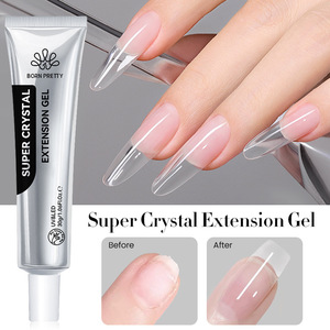 Gel de construction pour ongles 30g, style russe, haute transparence, auto-nivelant, pour strass et extensions d'ongles - Product Image 6