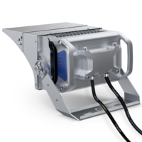 Projecteur LED modulaire 300W-2400W 150LM/W IP67 avec visière réglable, CRI élevé, étanche, puces Samsung/Lumileds, contrôle de la luminosité