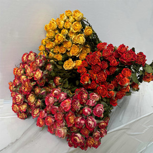Commercio all'ingrosso più testa a secco di Rose naturali su misura <span class=keywords><strong>Mini</strong></span> mazzo di Rose secche naturali con gambo - Product Image 2