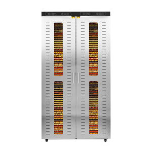 Dehidrator makanan besi tahan karat industri kapasitas besar 116 nampan dapat disesuaikan 0-24 jam pengatur waktu 30-90 kontrol suhu - Product Image 2