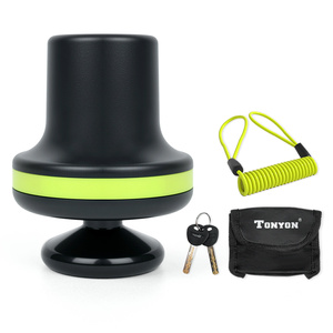 Tonyon Ổ khóa đĩa khóa xe máy xe máy Bánh Xe Xe Đạp đĩa khóa cho xe máy chống trộm với nhắc nhở Cáp - Product Image 2