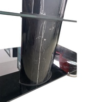 Meuble TV moderne en verre de qualité supérieure, prix d'usine, table LED
