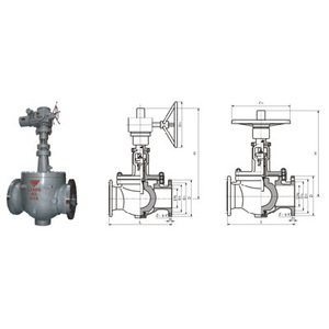Válvula de Bola Eléctrica GQ47H de Acero al Carbono con Brida para Aplicaciones Generales a Temperatura Normal - Product Image 2