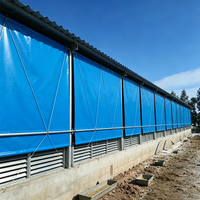 Bâches PVC enduites 100% polyester 500GSM imperméables, respirantes et anti-moisissures pour enclos de porcs, bovins et ovins, fermes d'élevage