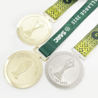 Médaille de lauréat en or pour la boxe, le volley-ball, les arts martiaux, le billard, les compétitions de remise de diplômes, avec relief haut et logo personnalisé