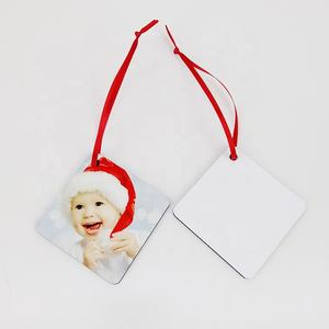 Adorno de Navidad Mdf de sublimación en blanco personalizado para venta al por menor y al por mayor - Product Image 6