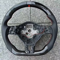 Volant en cuir personnalisé avec fibre de carbone et LED, adapté à BMW, Mercedes Benz, Volkswagen, Tesla, Audi, Porsche