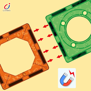 Jouets de construction magnétiques en tubes de plastique Chengji, 36 pièces, pour enfants d'âge préscolaire, jeu de construction de circuit de billes en tubes de plastique - Product Image 3