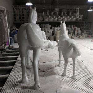 Lámpara LED moderna para suelo de caballo, escultura de arte alto, lámpara de pie, sala de exposiciones, decoración de vestíbulo, estatuas FRP, luz de suelo - Product Image 5