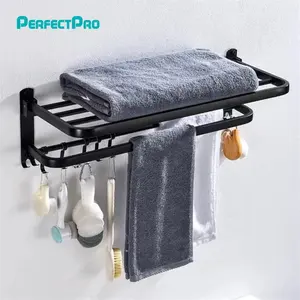 Vendita calda porta asciugamani da bagno in acciaio inox montato a parete
