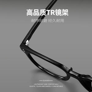 Montures de lunettes de style coréen TR90 à monture noire, rectangulaires, monture complète, anti-UV pour hommes, 1122, origine Danyang - Product Image 3