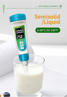 2026 All-New Digital pH Tester for Water & Semi-Solid - Ideal for Food, Cosmetics & Hydroponics Testing