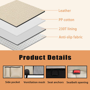 Großhandel Hochwertiger Wasserdichter Leder-Autositzbezug für Haustiere mit Hartem Boden - Product Image 4