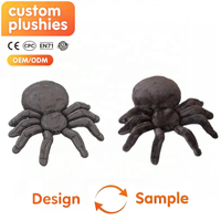 Peluche géante araignée d'Halloween, jouet en peluche doux, animal en peluche, fabricant OEM ODM personnalisé, vente en gros, accessoire de farce, décoration de fête et de maison