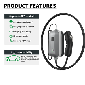 Electway ใหม่ ขายส่ง OEM ODM โลโก้สั่งทำได้ กล่องชาร์จไฟฟ้าแบบพกพาติดผนัง 7kW 11kW AC Type2 สำหรับใช้ในบ้าน - Product Image 4