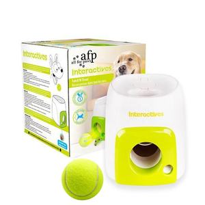 Giocattolo volante automatico per cani lancio di campi da Tennis lanciatore di palline per animali domestici dispositivo di emissione alimentare alimentatore interattivo per cani lanciapalle - Product Image 6