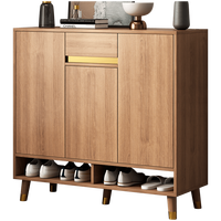 Meuble à chaussures en bois mdf de luxe, meuble de rangement pour l'entrée du salon